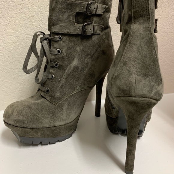 Sam Edelman Vancouver Suede Platform Booties - Picture 4 of 5